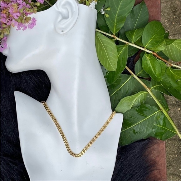 NWT Adornia 14k Gold Vermeil Cuban Chain Link Necklace - Picture 10 of 14